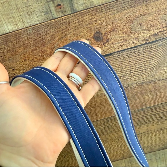 NWOT L.L.Bean The Original Boat and Tote Bag Cream & Navy - Picture 5 of 8